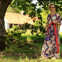 La combi India manches courtes en viscose Palazzo nomade - Quintessence