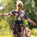 La combi India manches courtes en viscose Palazzo nomade - Quintessence