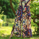La combi India manches courtes en viscose Palazzo nomade - Quintessence