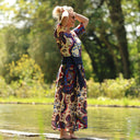 La combi India manches courtes en viscose Palazzo nomade - Quintessence