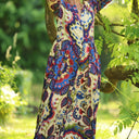 La combi India manches courtes en viscose Palazzo nomade - Quintessence
