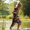 La combi India manches courtes en viscose Palazzo nomade - Quintessence