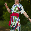 La combi India manches courtes en viscose Sonia - Quintessence