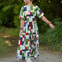 La combi India manches courtes en viscose Sonia - Quintessence