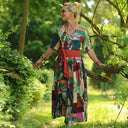 La combi India manches courtes en viscose Tropique - Quintessence