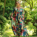 La combi India manches courtes en viscose Tropique - Quintessence