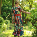 La combi India manches courtes en viscose Tropique - Quintessence