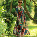 La combi India manches courtes en viscose Tropique - Quintessence