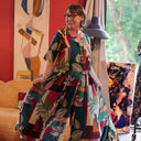 La combi India manches courtes en viscose Tropique - Quintessence