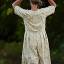La combi India manches courtes en viscose/lin et sequins Nymphe - Quintessence