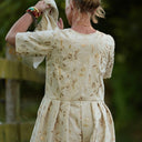 La combi India manches courtes en viscose/lin et sequins Nymphe - Quintessence