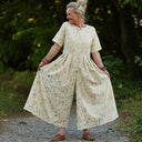 La combi India manches courtes en viscose/lin et sequins Nymphe - Quintessence