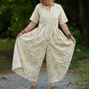 La combi India manches courtes en viscose/lin et sequins Nymphe - Quintessence