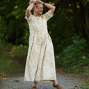La combi India manches courtes en viscose/lin et sequins Nymphe - Quintessence