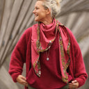 Le foulard Calista Grenat/Ila - Quintessence