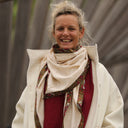 Le foulard Calista ivoire brodé/Ila - Quintessence