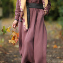 Le foulard Calista Jaune paille/Prunelle - Quintessence