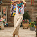 Le foulard Calista turquoise/Rani - Quintessence