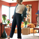 Le Pantalon Cocoon Louis — jersey bleu marine - Quintessence