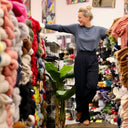 Le Pantalon Cocoon Louis — jersey bleu marine - Quintessence