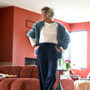 Le Pantalon Cocoon Louis — jersey bleu marine - Quintessence