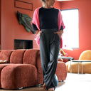 Le Pantalon Cocoon Louis — jersey gris chiné - Quintessence