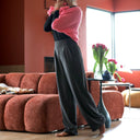 Le Pantalon Cocoon Louis — jersey gris chiné - Quintessence