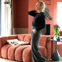 Le Pantalon Cocoon Louis — jersey gris chiné - Quintessence