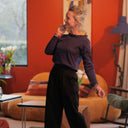 Le Pantalon Cocoon Louis — jersey noir - Quintessence