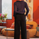 Le Pantalon Cocoon Louis — jersey noir - Quintessence