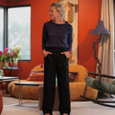 Le Pantalon Cocoon Louis — jersey noir - Quintessence