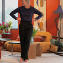 Le Pantalon Cocoon Louis — jersey noir - Quintessence