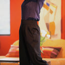 Le Pantalon Cocoon Louis — jersey noir - Quintessence