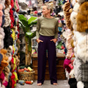 Le Pantalon Cocoon Louis — jersey prune - Quintessence