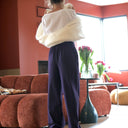 Le Pantalon Cocoon Louis — jersey prune - Quintessence