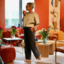 Le Pantalon Cocoon Louis — pilou - pilou gris - Quintessence