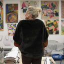 Le Poncho Douillet Pétronille - Fourrure cendrée - Quintessence