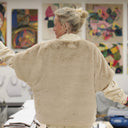 Le Poncho Douillet Pétronille - Fourrure ficelle - Quintessence