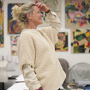 Le Poncho Douillet Pétronille - Sherpa crème - Quintessence