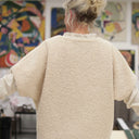 Le Poncho Douillet Pétronille - Sherpa crème - Quintessence