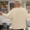 Le Poncho Douillet Pétronille - Sherpa crème - Quintessence