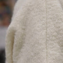 Le Poncho Douillet Pétronille - tweed bouclette blanc cassé - Quintessence