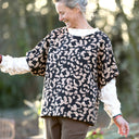 Le Poncho Pétronille - jacquard léo - Quintessence