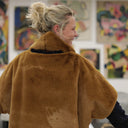 Le snood Douillet Nilo - Fourrure camel - hauteur 14cm - Quintessence