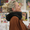 Le snood Douillet Nilo - Fourrure cendrée - hauteur 14cm - Quintessence