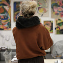 Le snood Douillet Nilo - Fourrure cendrée - hauteur 20cm - Quintessence