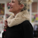 Le snood Douillet Nilo - Fourrure ficelle - hauteur 14cm - Quintessence