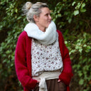 Le snood Douillet Nilo - Fourrure ivoire - hauteur 14cm - Quintessence