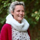 Le snood Douillet Nilo - Fourrure ivoire - hauteur 14cm - Quintessence