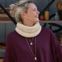 Le snood Douillet Nilo - Sherpa crème - hauteur 14cm - Quintessence